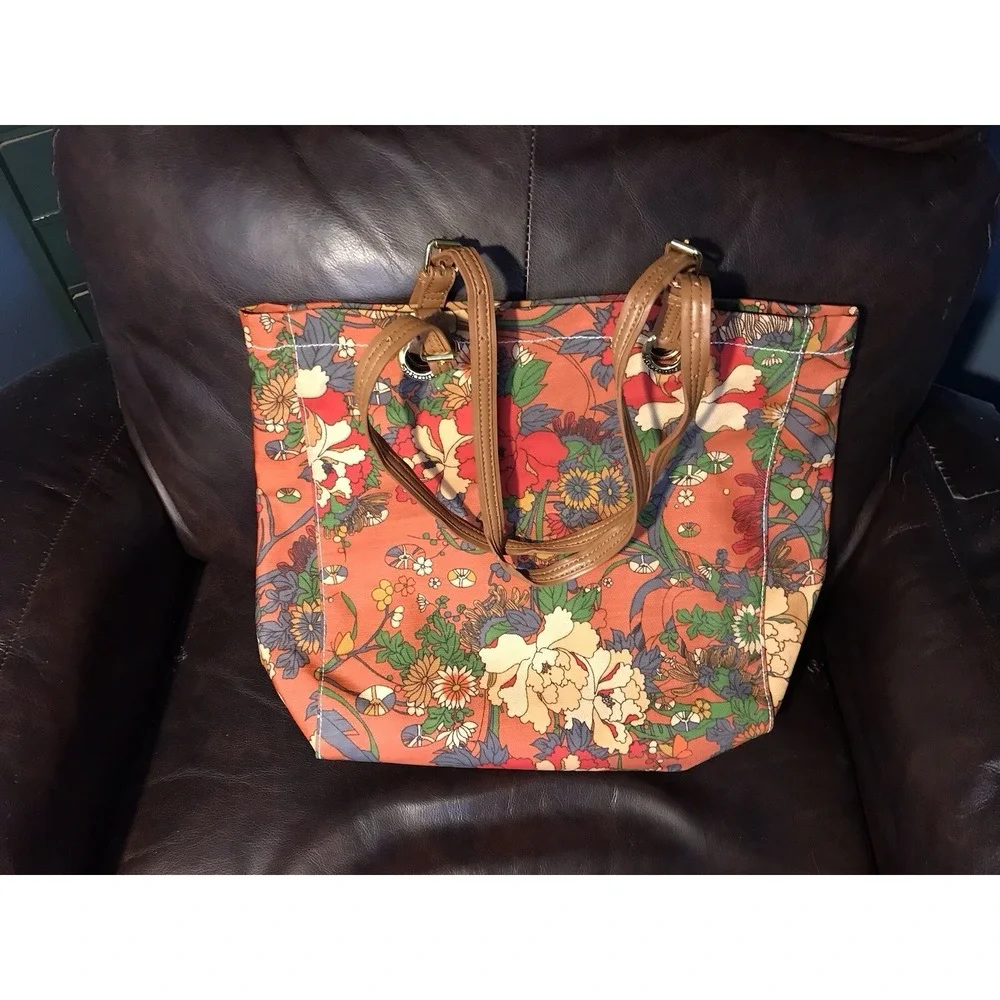 Sak Roots‎ Artist Circle Coated Canvas Bag Tote 17